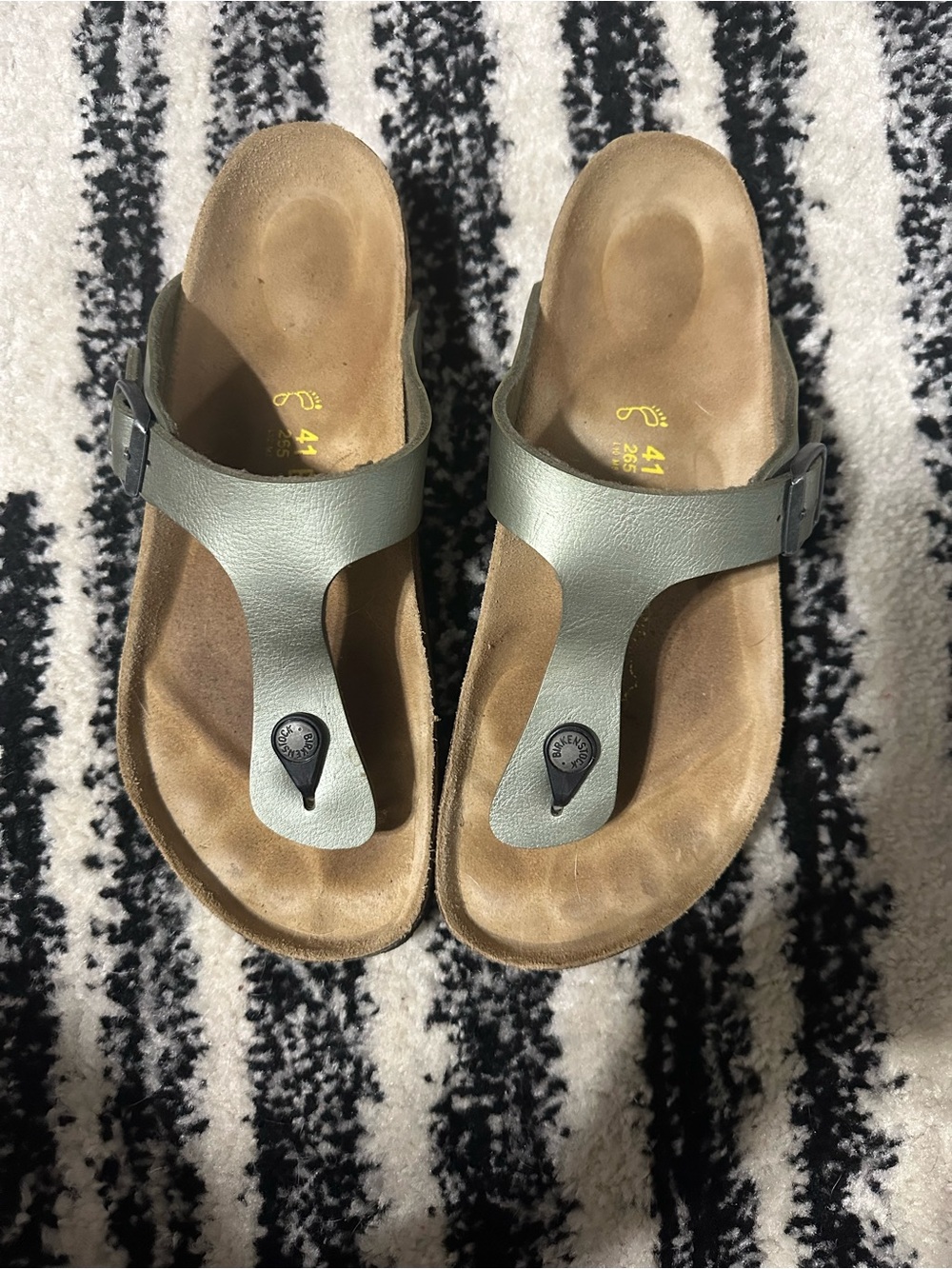 Birkenstock Sage Green Leather Sandal